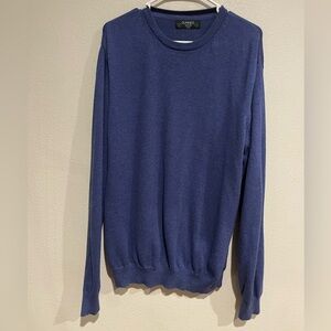 Dunnes Men's Crewneck Sweater in Deep Blue